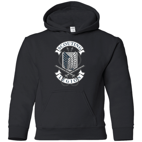 Sweatshirts Black / YS AoT Scouting Legion Youth Hoodie