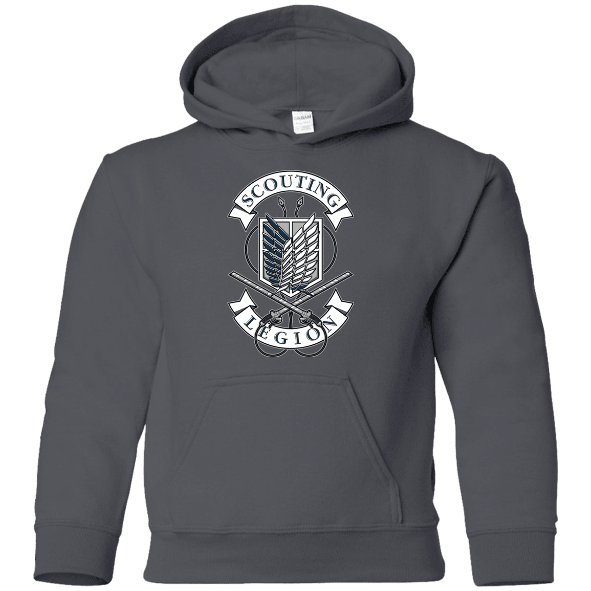 Sweatshirts Charcoal / YS AoT Scouting Legion Youth Hoodie