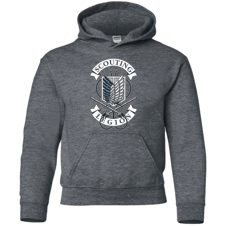 Sweatshirts Dark Heather / YS AoT Scouting Legion Youth Hoodie