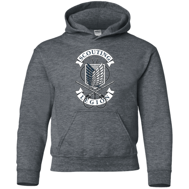 Sweatshirts Dark Heather / YS AoT Scouting Legion Youth Hoodie