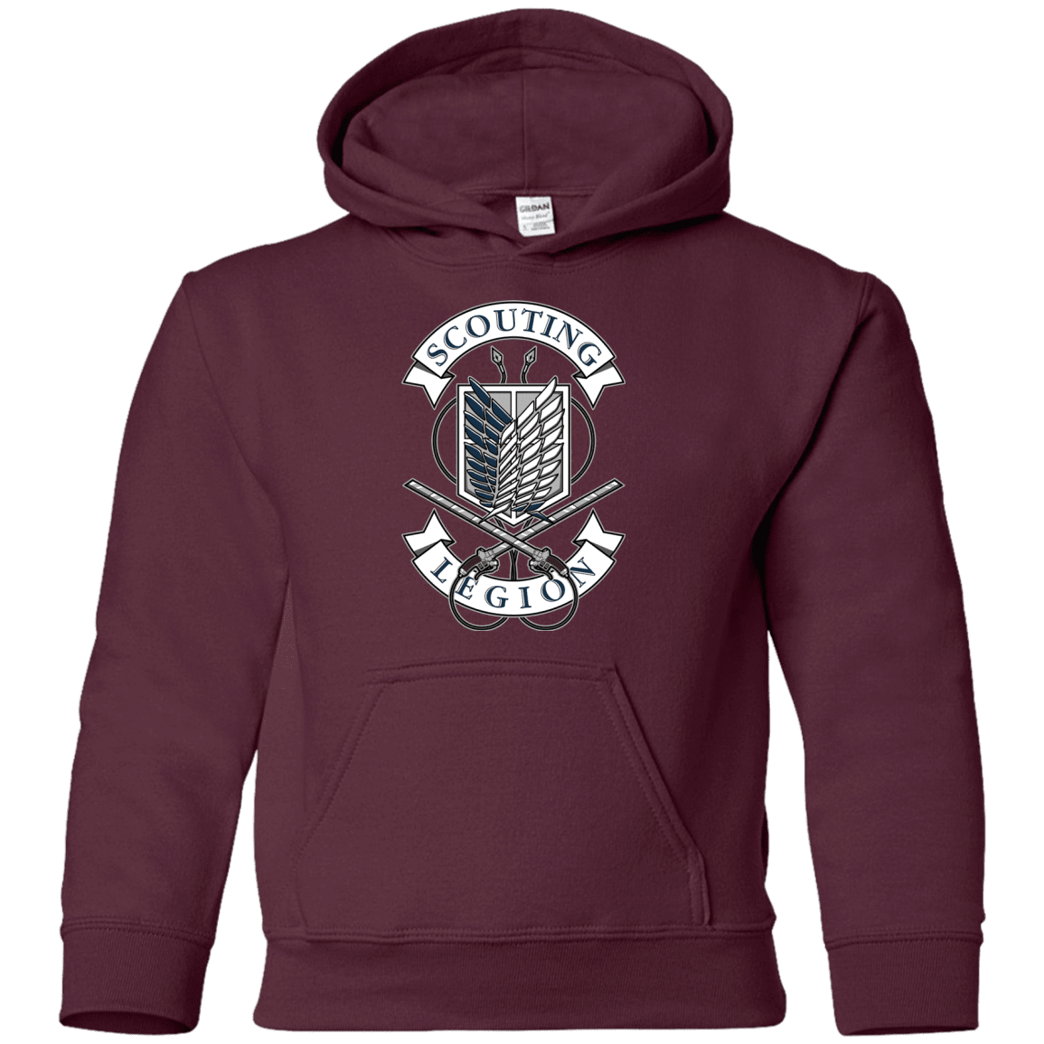 Sweatshirts Maroon / YS AoT Scouting Legion Youth Hoodie