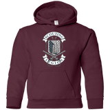 Sweatshirts Maroon / YS AoT Scouting Legion Youth Hoodie