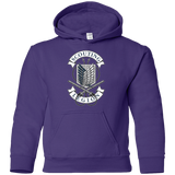 Sweatshirts Purple / YS AoT Scouting Legion Youth Hoodie