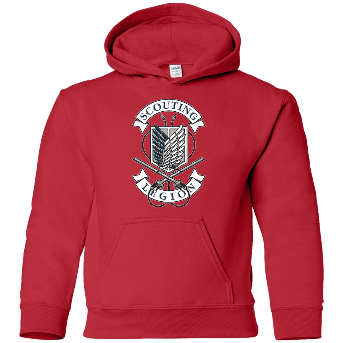 Sweatshirts Red / YS AoT Scouting Legion Youth Hoodie