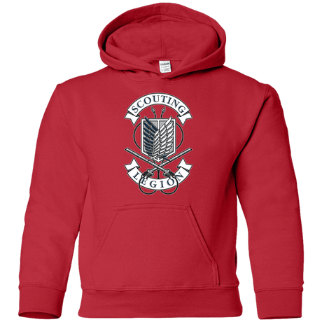 Sweatshirts Red / YS AoT Scouting Legion Youth Hoodie