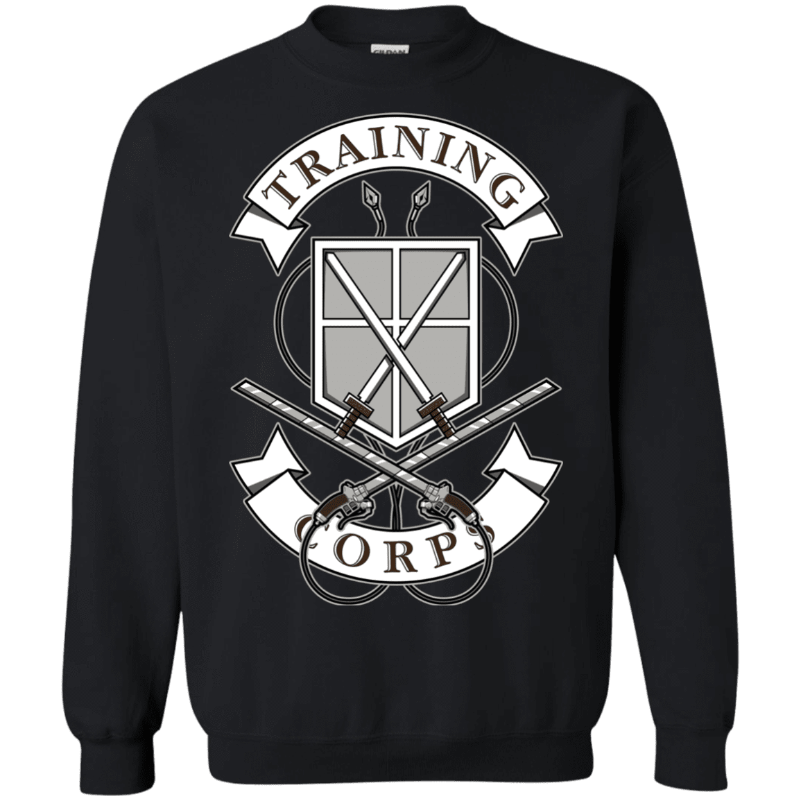 Sweatshirts Black / S AoT Training Corps Crewneck Sweatshirt