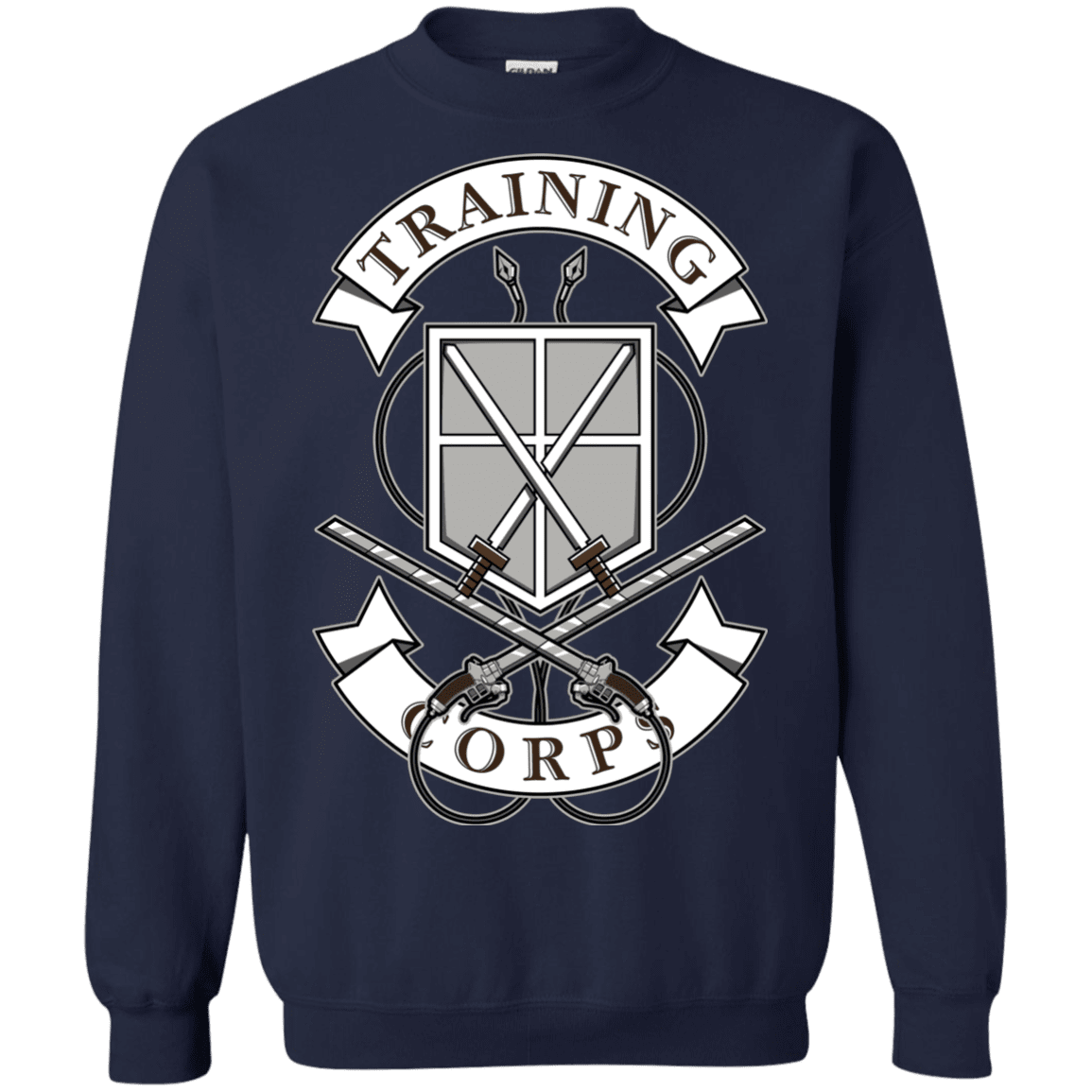 Sweatshirts Navy / S AoT Training Corps Crewneck Sweatshirt