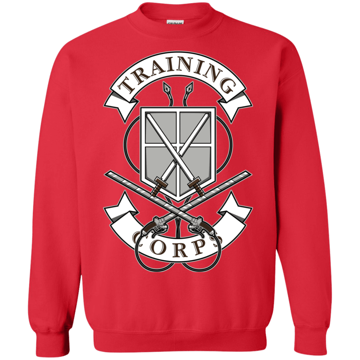 Sweatshirts Red / S AoT Training Corps Crewneck Sweatshirt