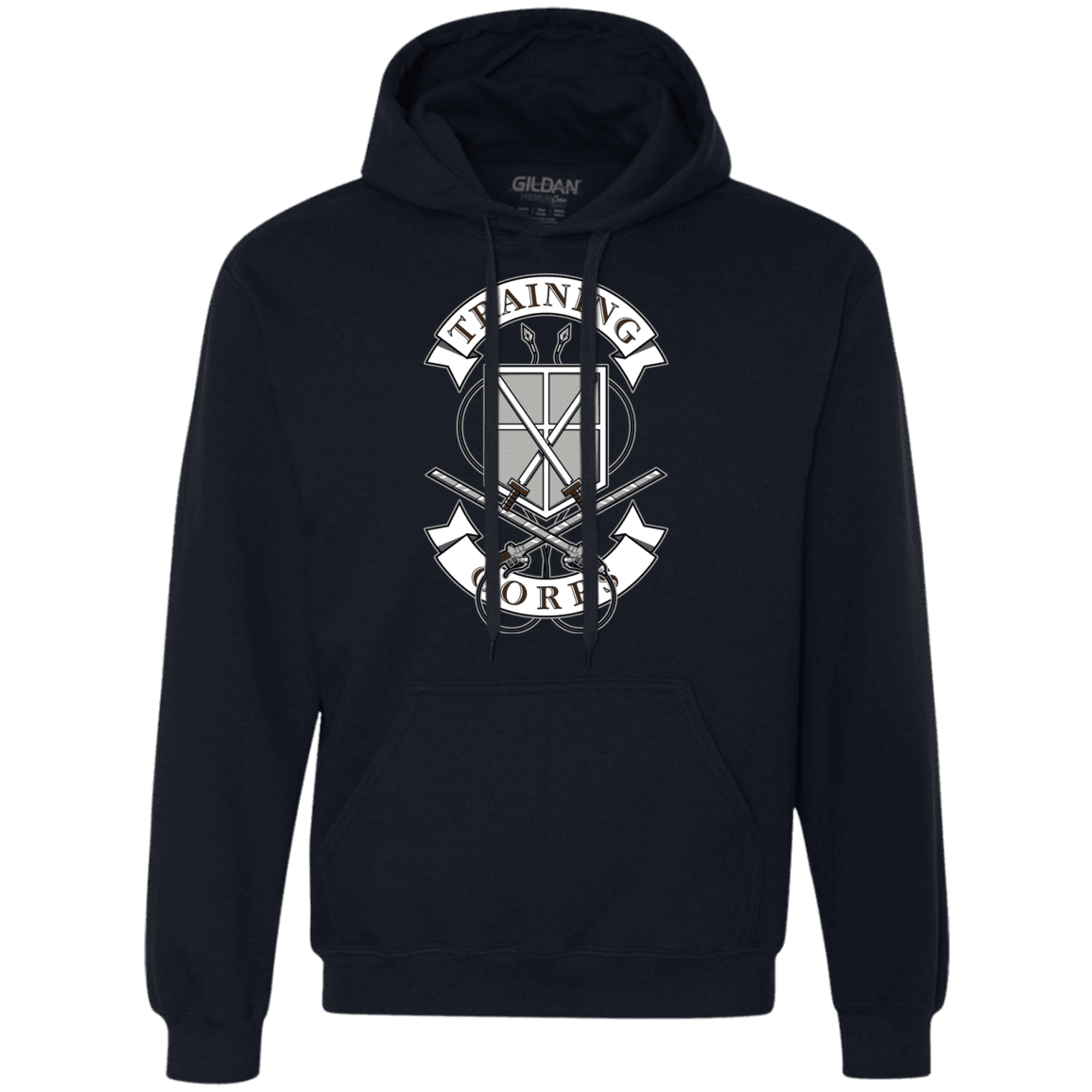 Sweatshirts Navy / S AoT Training Corps Premium Fleece Hoodie