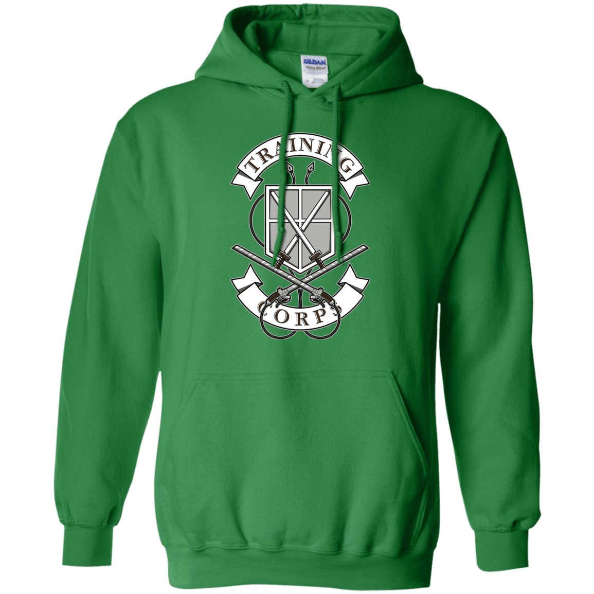 Sweatshirts Irish Green / S AoT Training Corps Pullover Hoodie