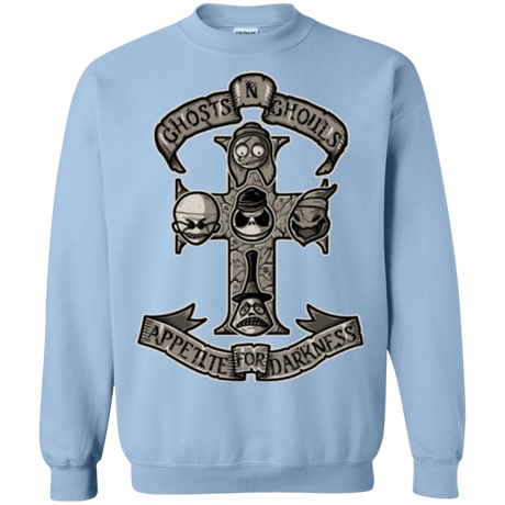 Sweatshirts Light Blue / Small APPETITE FOR DARKNESS Crewneck Sweatshirt