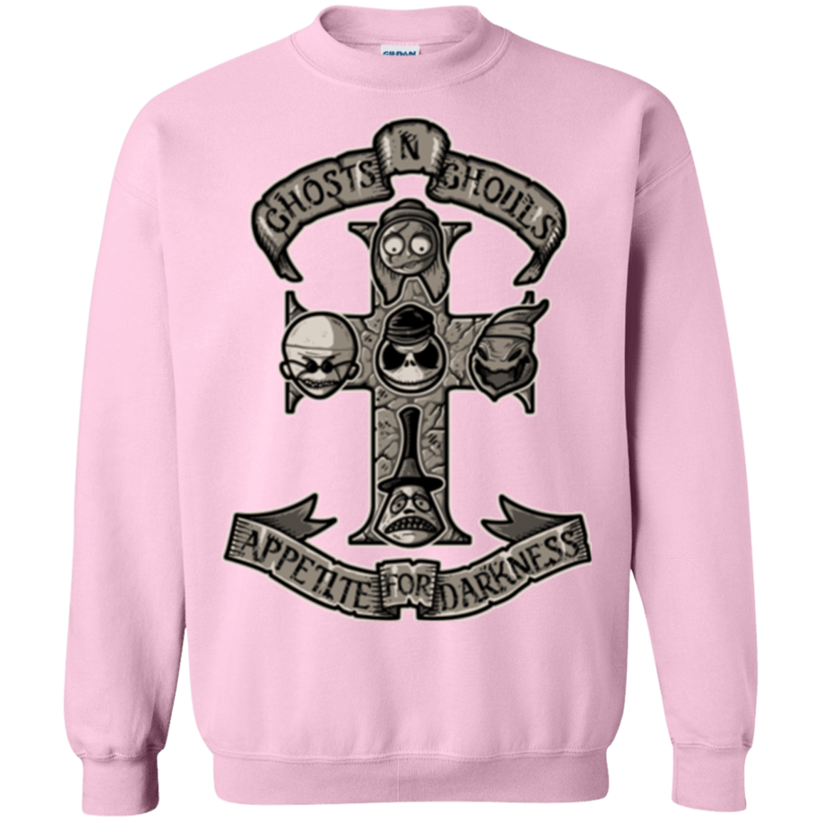 Sweatshirts Light Pink / Small APPETITE FOR DARKNESS Crewneck Sweatshirt