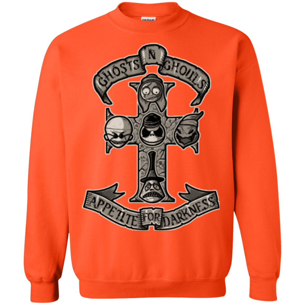 Sweatshirts Orange / Small APPETITE FOR DARKNESS Crewneck Sweatshirt