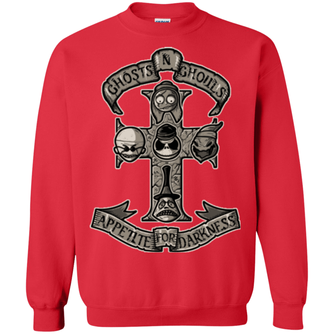 Sweatshirts Red / Small APPETITE FOR DARKNESS Crewneck Sweatshirt