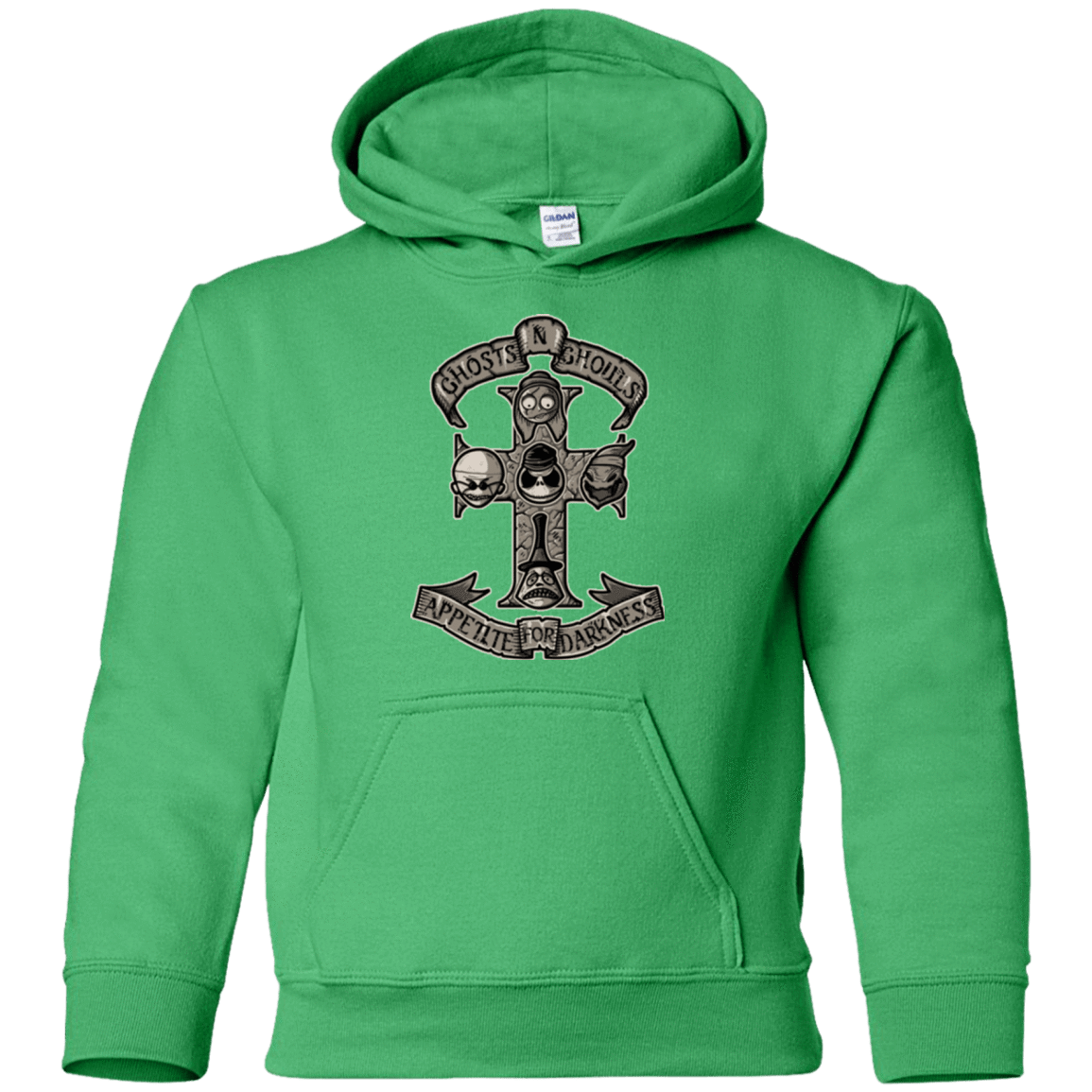 Sweatshirts Irish Green / YS APPETITE FOR DARKNESS Youth Hoodie