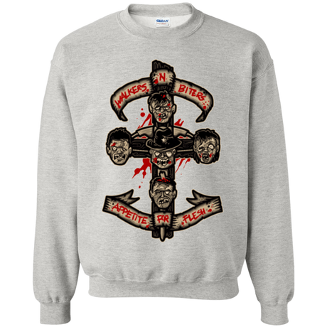 Sweatshirts Ash / Small APPETITE FOR FLESH Crewneck Sweatshirt