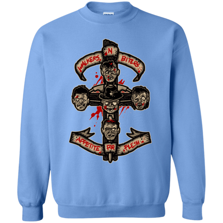 Sweatshirts Carolina Blue / Small APPETITE FOR FLESH Crewneck Sweatshirt