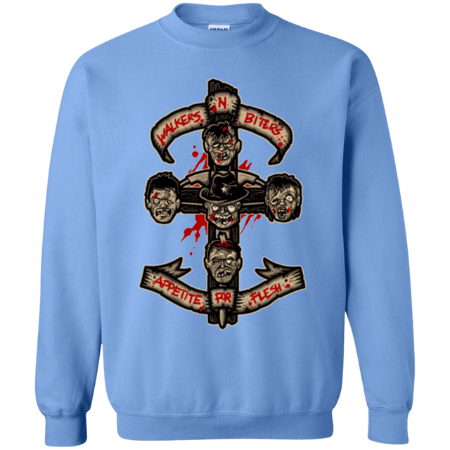 Sweatshirts Carolina Blue / Small APPETITE FOR FLESH Crewneck Sweatshirt