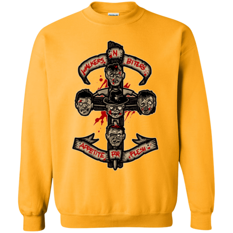 Sweatshirts Gold / Small APPETITE FOR FLESH Crewneck Sweatshirt