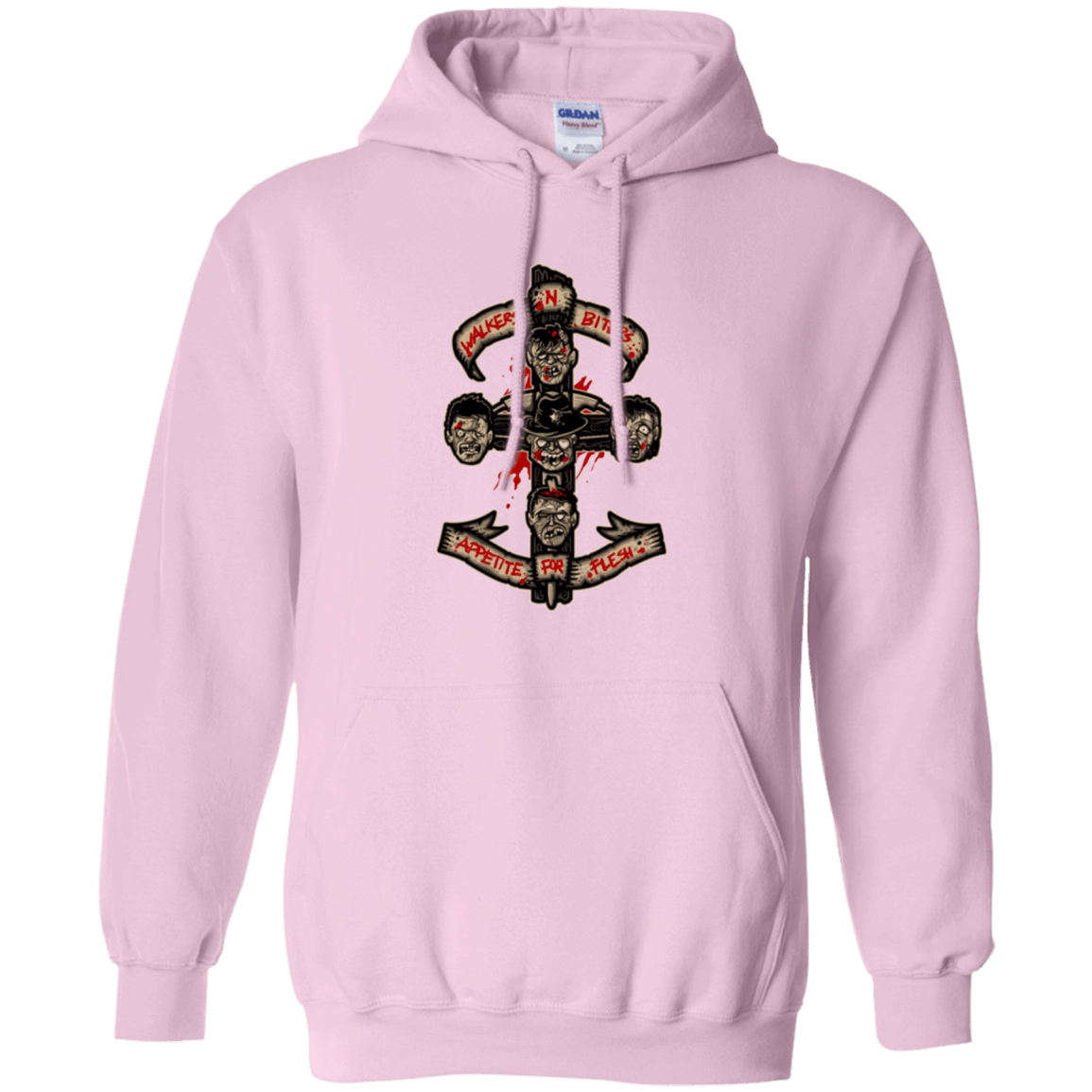 Sweatshirts Light Pink / Small APPETITE FOR FLESH Pullover Hoodie