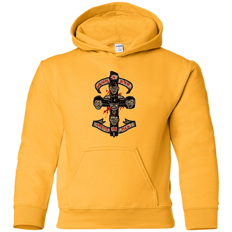 Sweatshirts Gold / YS APPETITE FOR FLESH Youth Hoodie