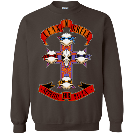 Sweatshirts Dark Chocolate / Small APPETITE FOR PIZZA Crewneck Sweatshirt
