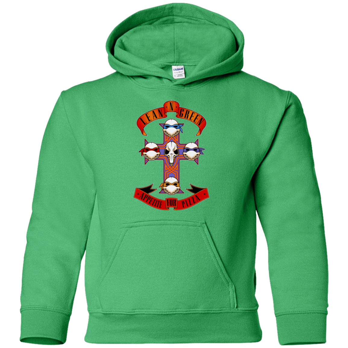 Sweatshirts Irish Green / YS APPETITE FOR PIZZA Youth Hoodie