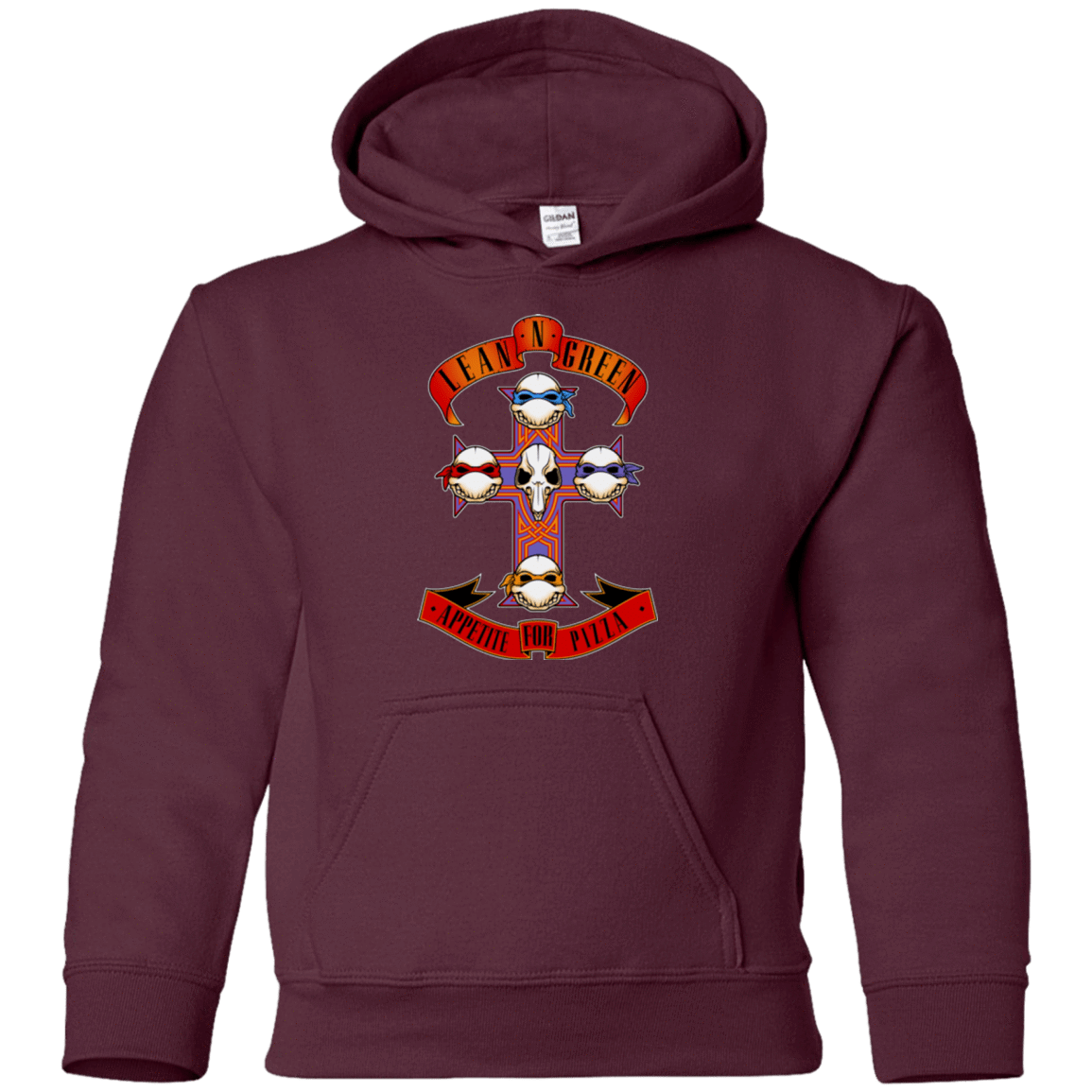 Sweatshirts Maroon / YS APPETITE FOR PIZZA Youth Hoodie