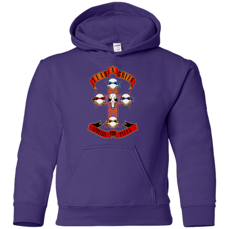 Sweatshirts Purple / YS APPETITE FOR PIZZA Youth Hoodie