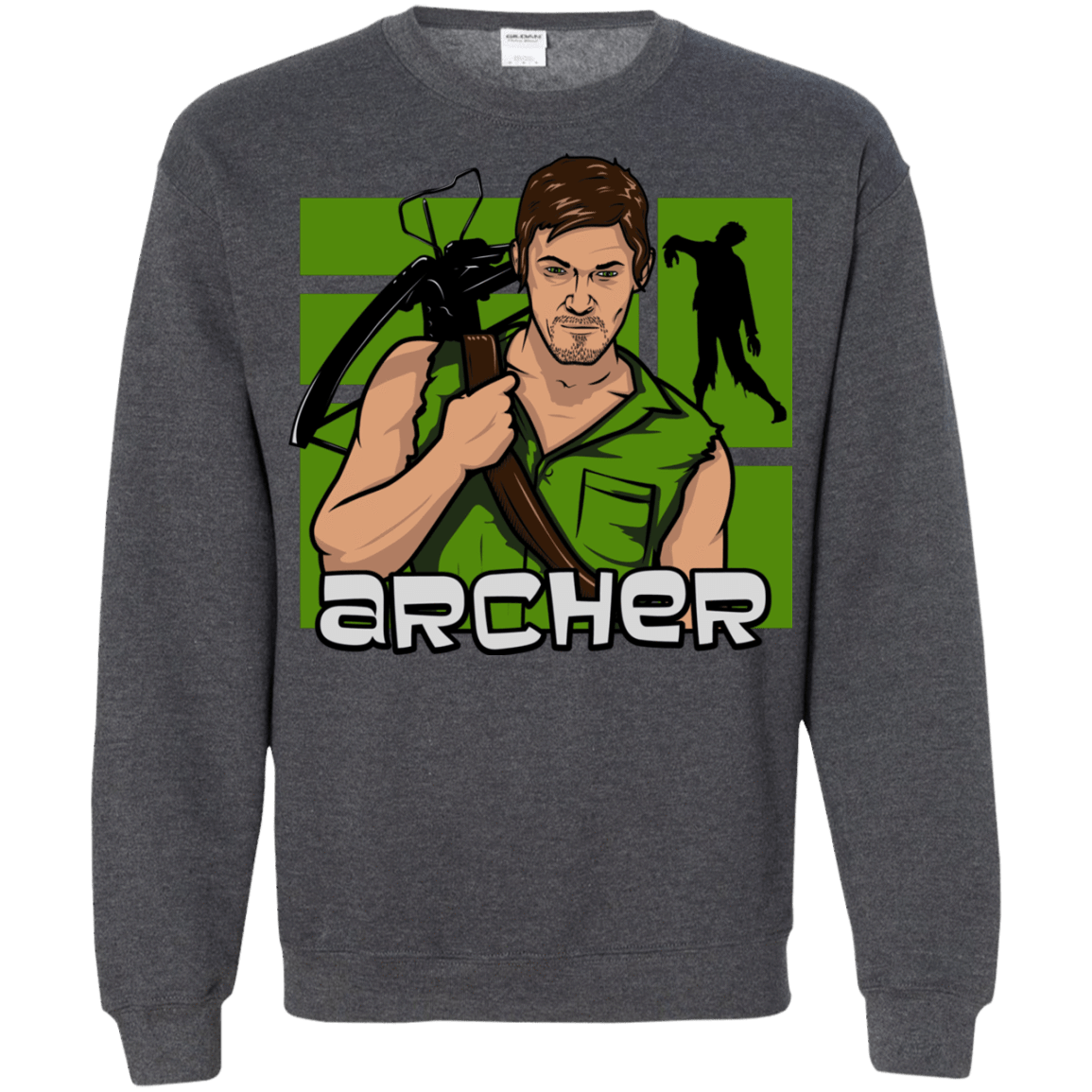 Sweatshirts Dark Heather / Small Archer Crewneck Sweatshirt