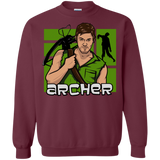 Sweatshirts Maroon / Small Archer Crewneck Sweatshirt