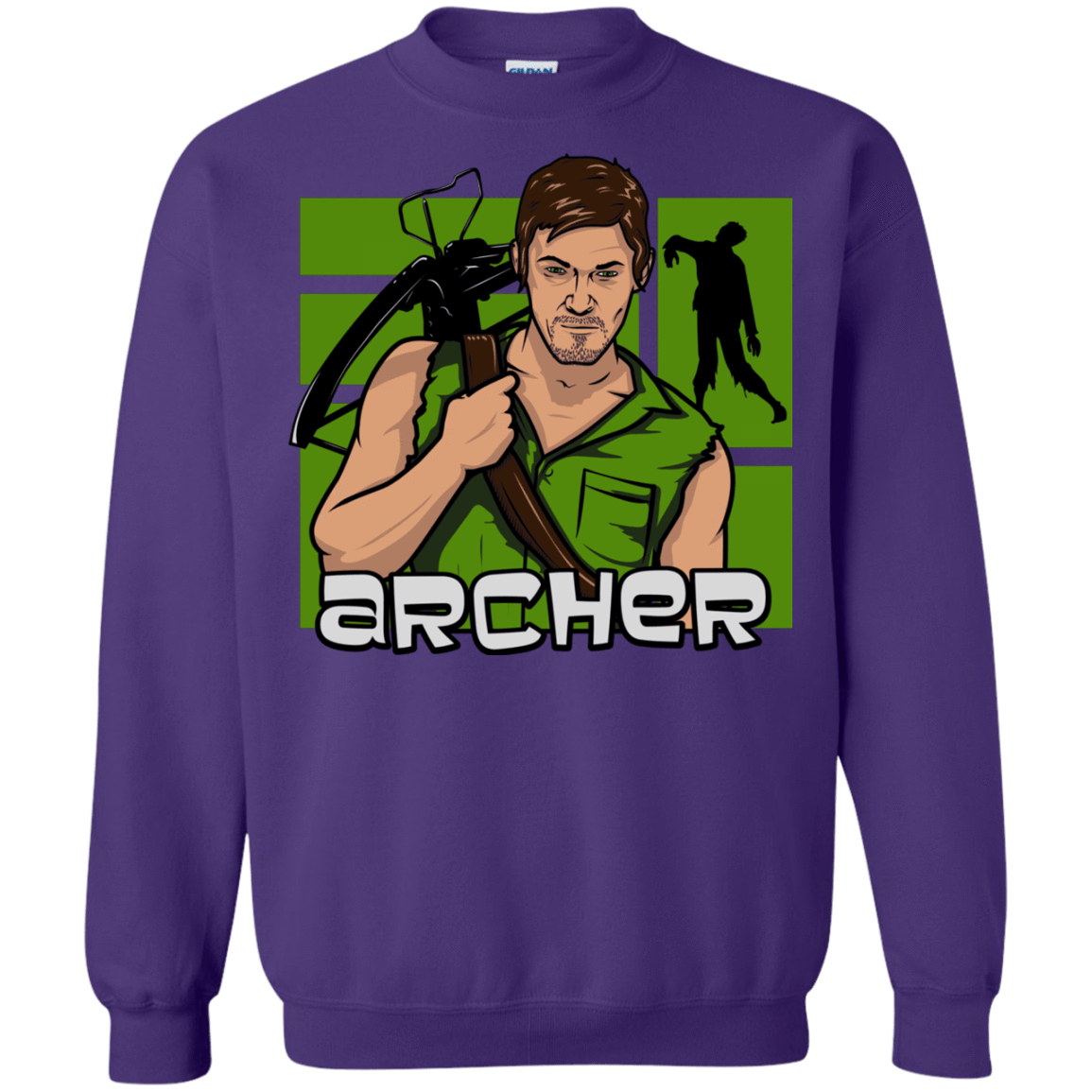 Sweatshirts Purple / Small Archer Crewneck Sweatshirt