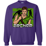 Sweatshirts Purple / Small Archer Crewneck Sweatshirt