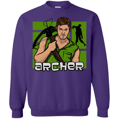 Sweatshirts Purple / Small Archer Crewneck Sweatshirt