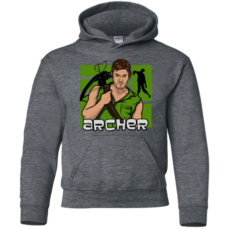 Sweatshirts Dark Heather / YS Archer Youth Hoodie