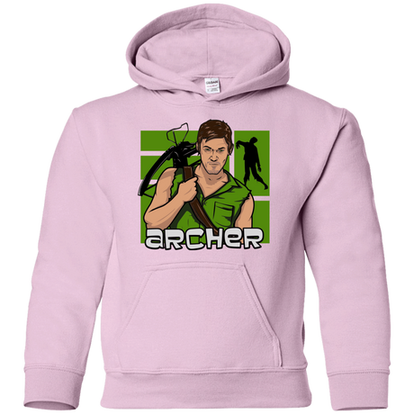 Sweatshirts Light Pink / YS Archer Youth Hoodie