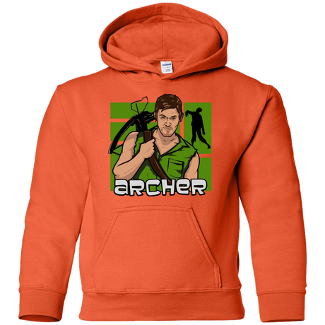 Sweatshirts Orange / YS Archer Youth Hoodie