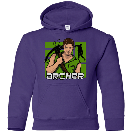 Sweatshirts Purple / YS Archer Youth Hoodie