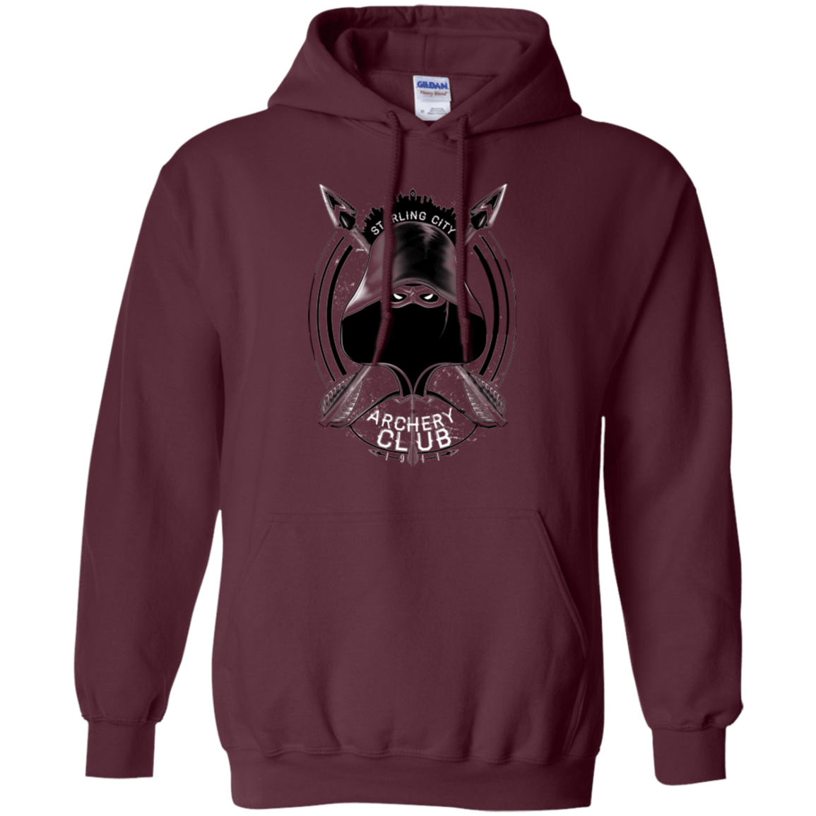 Sweatshirts Maroon / Small Archery Club Pullover Hoodie