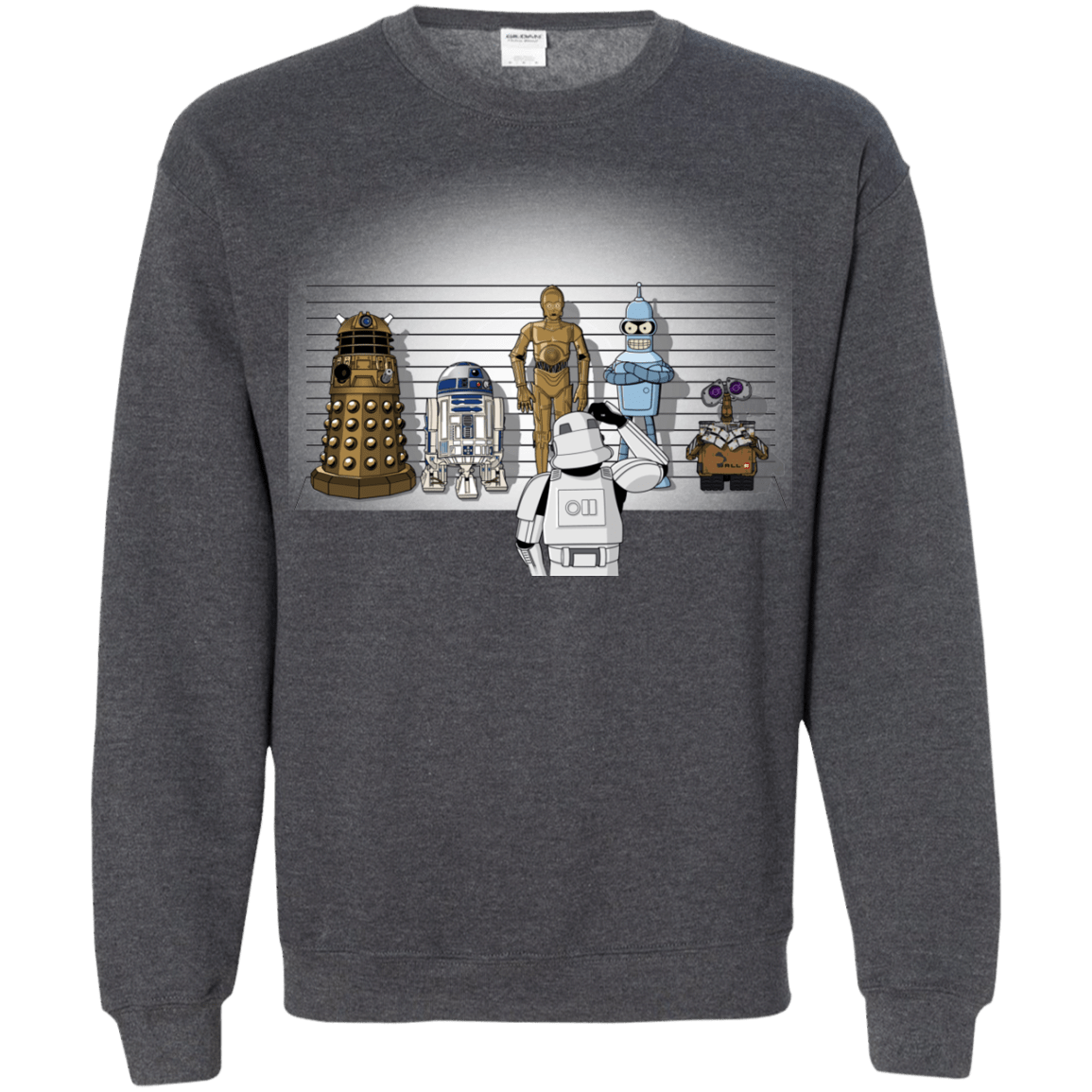 Sweatshirts Dark Heather / Small Are These Droids Crewneck Sweatshirt