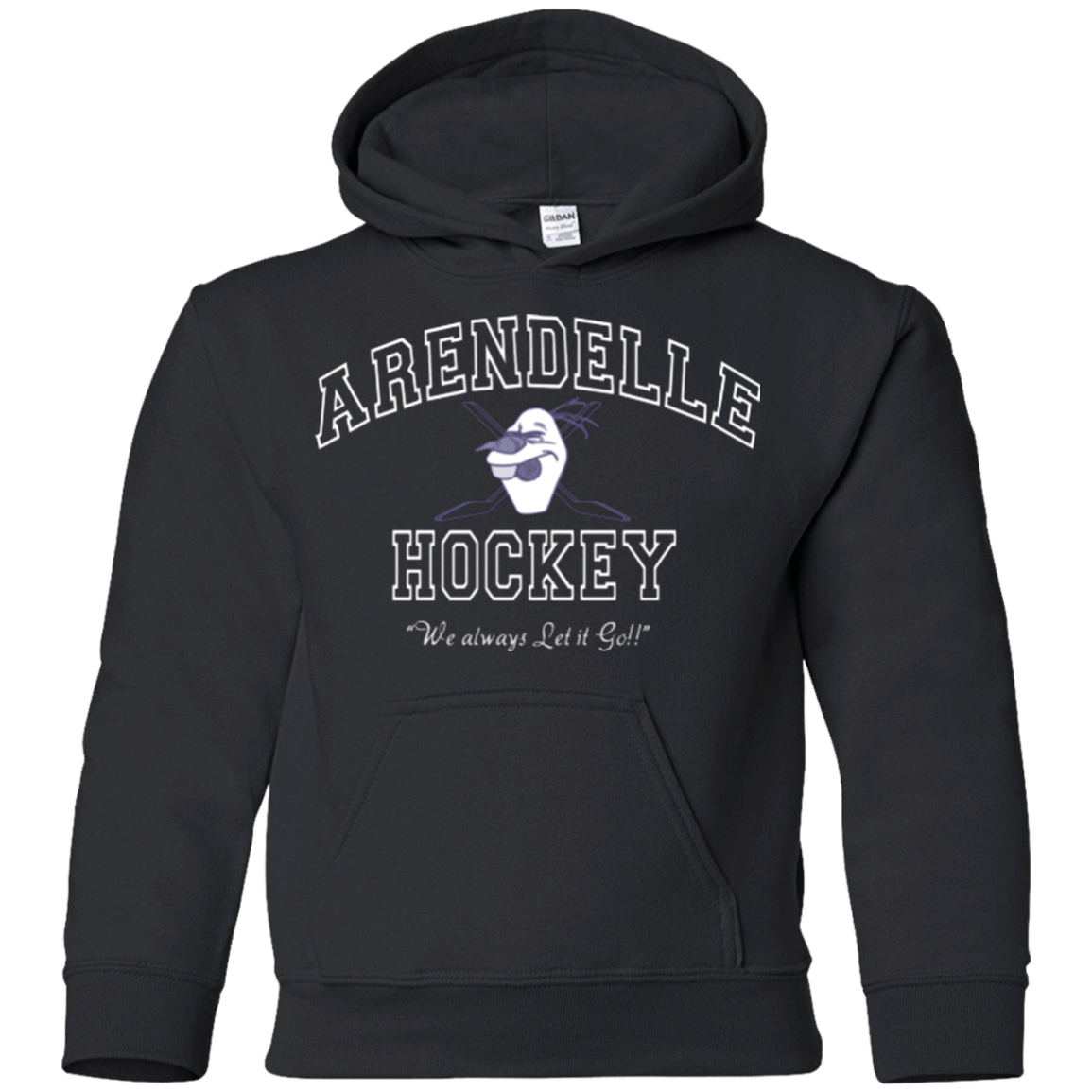 Sweatshirts Black / YS Arendelle University Youth Hoodie