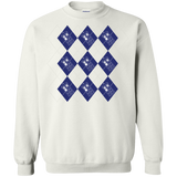 Sweatshirts White / S Argyle Tardis Crewneck Sweatshirt