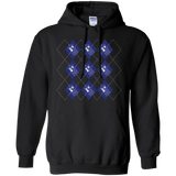 Sweatshirts Black / S Argyle Tardis Pullover Hoodie