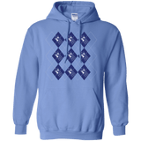 Sweatshirts Carolina Blue / S Argyle Tardis Pullover Hoodie