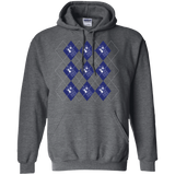 Sweatshirts Dark Heather / S Argyle Tardis Pullover Hoodie