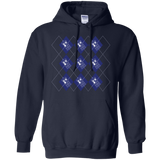 Sweatshirts Navy / S Argyle Tardis Pullover Hoodie