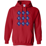 Sweatshirts Red / S Argyle Tardis Pullover Hoodie