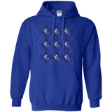 Sweatshirts Royal / S Argyle Tardis Pullover Hoodie