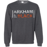 Sweatshirts Dark Heather / Small Arkham Black Crewneck Sweatshirt