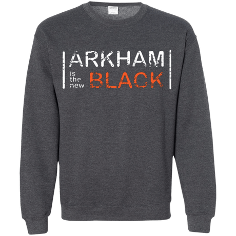 Sweatshirts Dark Heather / Small Arkham Black Crewneck Sweatshirt